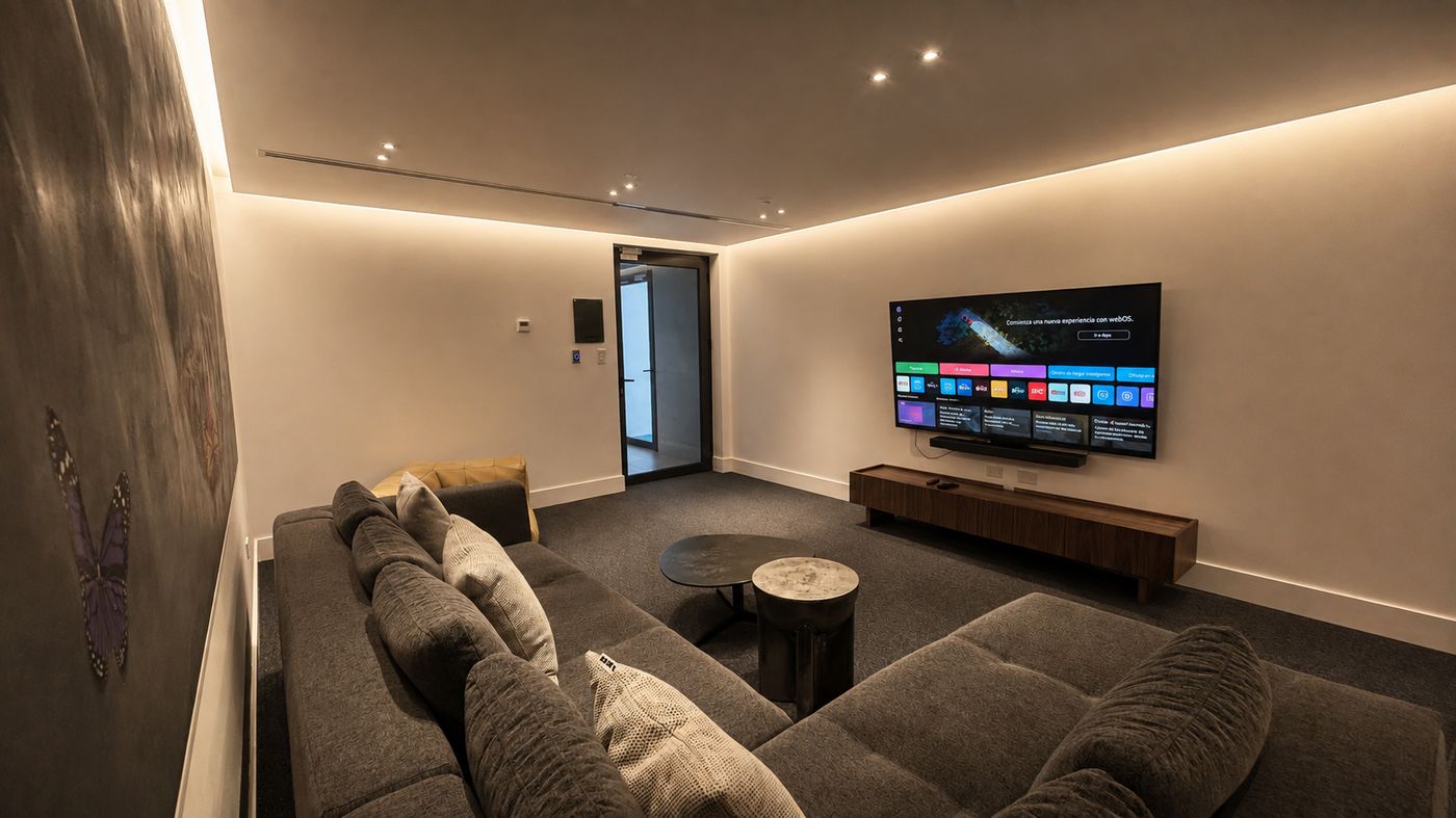 Sala de cine y entretenimiento en Balcony